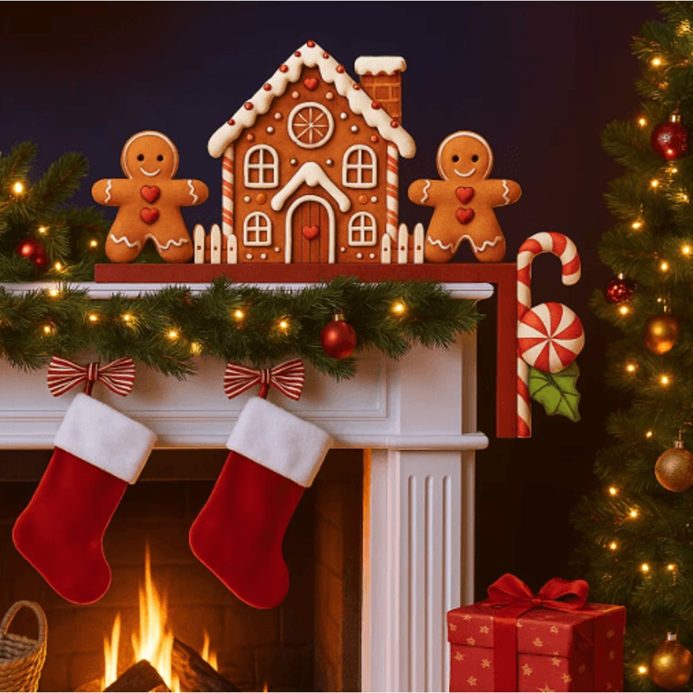 Merry Christmas Wooden Door Frame Decoration Pendant 10