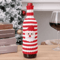 Santa Snowman Christmas Wine Bottle Cover Set 2