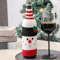 Santa Snowman Christmas Wine Bottle Cover Set 5