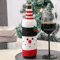 Santa Snowman Christmas Wine Bottle Cover Set 7