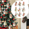 Wooden Snowman Christmas Tree Ornament Set 9PCS 2