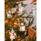 Wooden Snowman Christmas Tree Ornament Set 9PCS 0