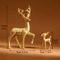 Cute Mother Deer Fawn Figurine Decor Set 2PCS 2