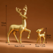 Cute Mother Deer Fawn Figurine Decor Set 2PCS 2