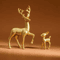 Cute Mother Deer Fawn Figurine Decor Set 2PCS 6
