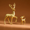 Cute Mother Deer Fawn Figurine Decor Set 2PCS 6