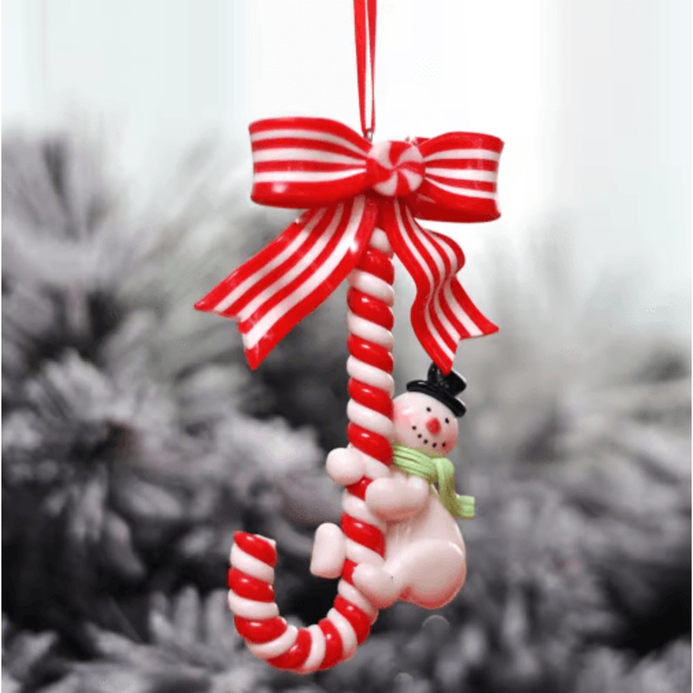 Handcrafted Santa Snowman Soft Pottery Christmas Tree Pendant 6