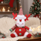 Cute Santa Snowman Reindeer Plush Christmas Tree Ornaments 1