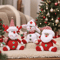Cute Santa Snowman Reindeer Plush Christmas Tree Ornaments 5