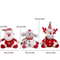 Cute Santa Snowman Reindeer Plush Christmas Tree Ornaments 6