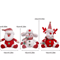 Cute Santa Snowman Reindeer Plush Christmas Tree Ornaments 6