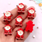 Colorful Santa Claus Resin Flatback Charms For DIY Crafts 15PCS 3