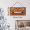 Rustic Merry Christmas Wooden Wall Sign With Reindeer Snowflakes 5