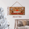 Rustic Merry Christmas Wooden Wall Sign With Reindeer Snowflakes 5