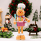 Retractable Leg Gingerbread Man Christmas Decoration Doll 3