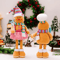 Retractable Leg Gingerbread Man Christmas Decoration Doll 6