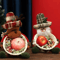 Snowman Holiday Candy Basket Christmas Woven Gift Basket Snowman Christmas Decoration 4