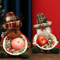 Snowman Holiday Candy Basket Christmas Woven Gift Basket Snowman Christmas Decoration 4