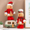 Festive Gingerbread Plush Doll Cute Gingerbread Man Plush Christmas Pillow Toy 5
