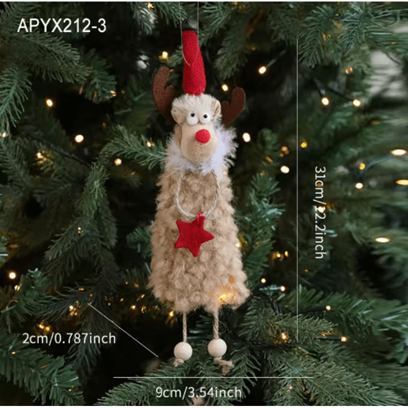 Angel Doll Christmas Tree Ornament Hanging Angel Plush Decoration For Holiday New Year 1