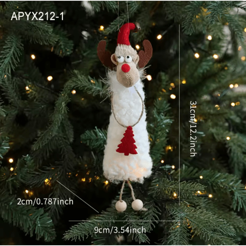 Angel Doll Christmas Tree Ornament Hanging Angel Plush Decoration For Holiday New Year 3