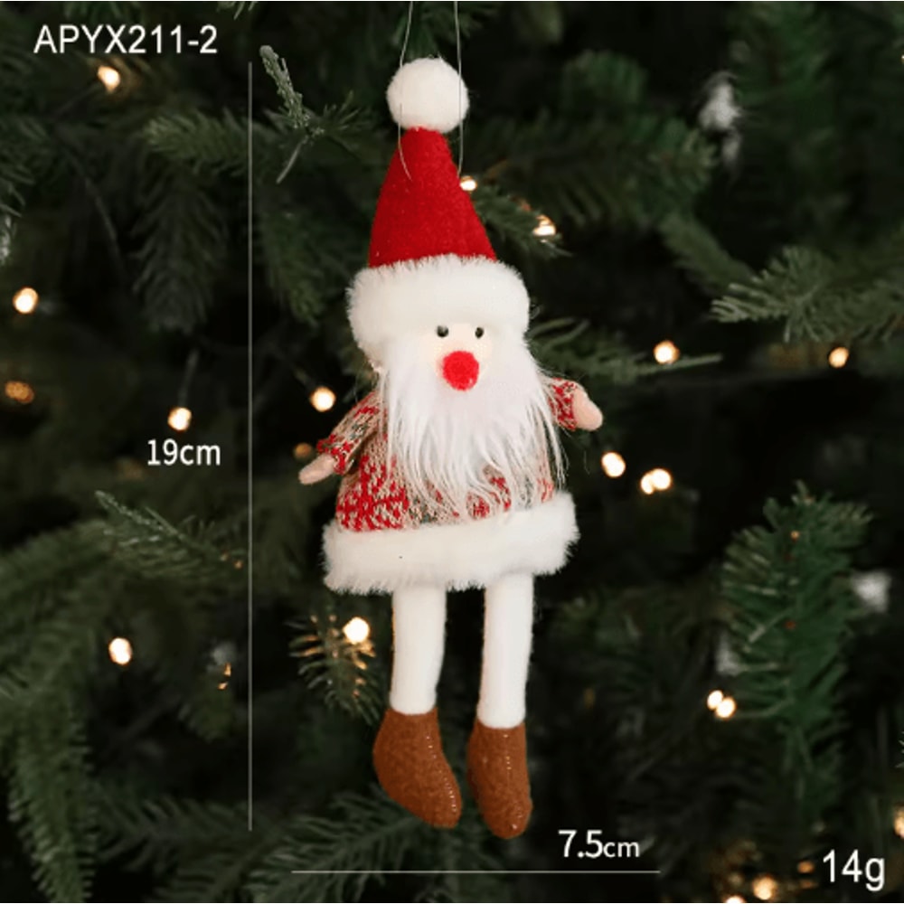 Angel Doll Christmas Tree Ornament Hanging Angel Plush Decoration For Holiday New Year 4