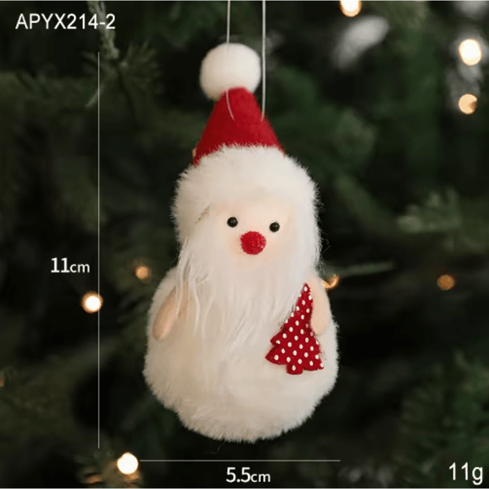 Angel Doll Christmas Tree Ornament Hanging Angel Plush Decoration For Holiday New Year 5