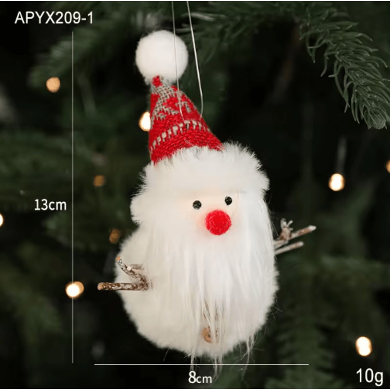 Angel Doll Christmas Tree Ornament Hanging Angel Plush Decoration For Holiday New Year 6