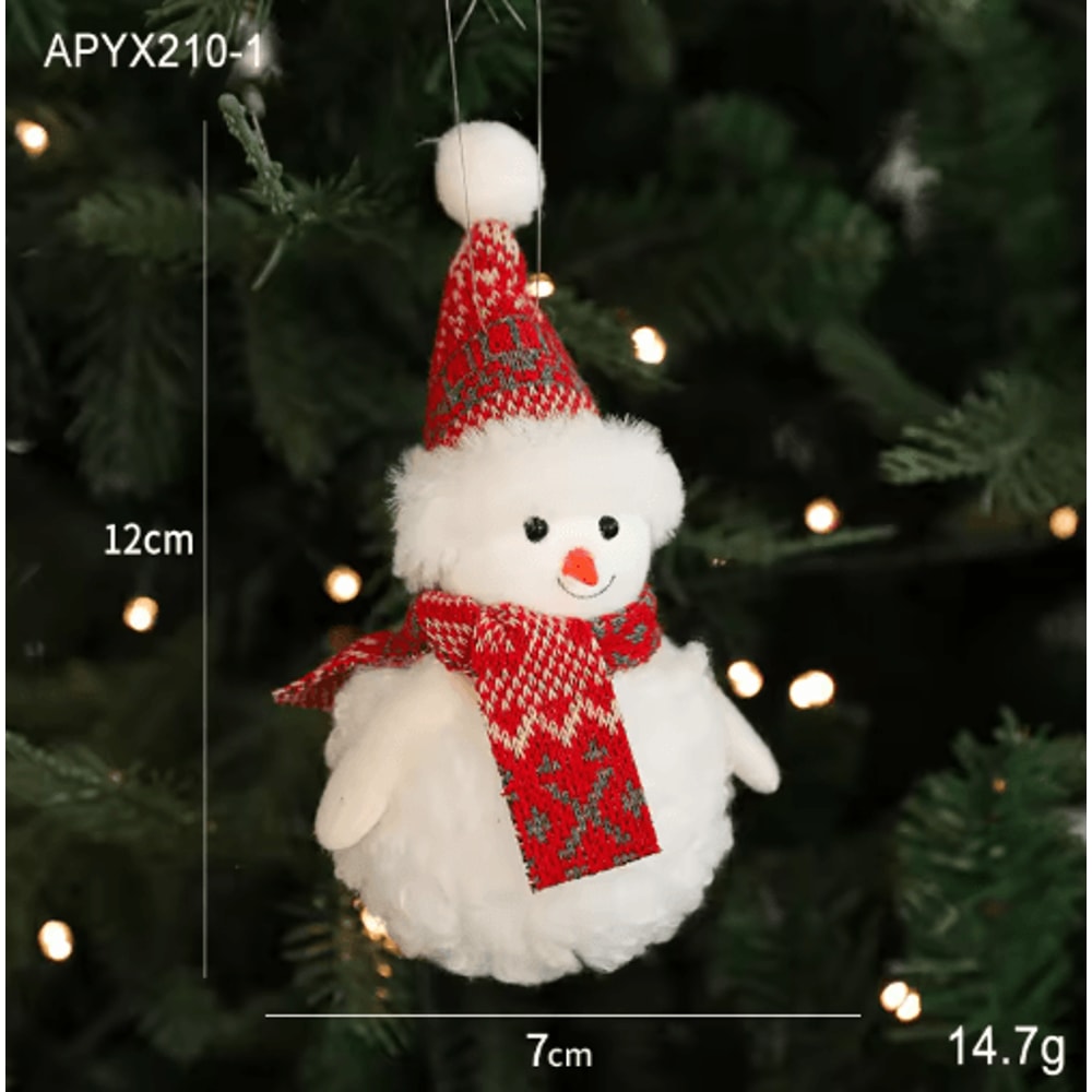 Angel Doll Christmas Tree Ornament Hanging Angel Plush Decoration For Holiday New Year 14