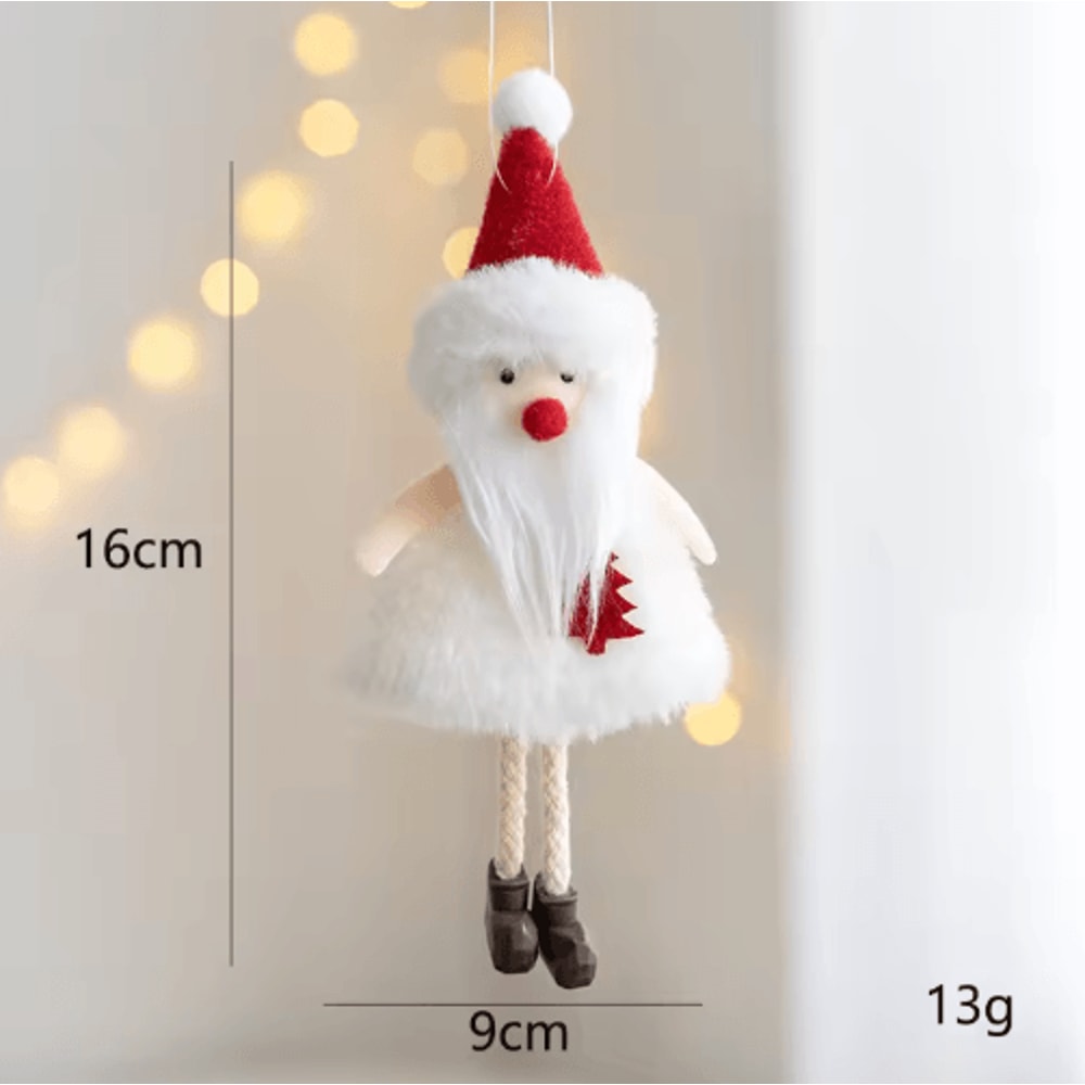 Angel Doll Christmas Tree Ornament Hanging Angel Plush Decoration For Holiday New Year 17