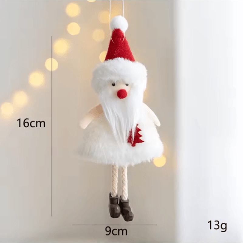Angel Doll Christmas Tree Ornament Hanging Angel Plush Decoration For Holiday New Year 17