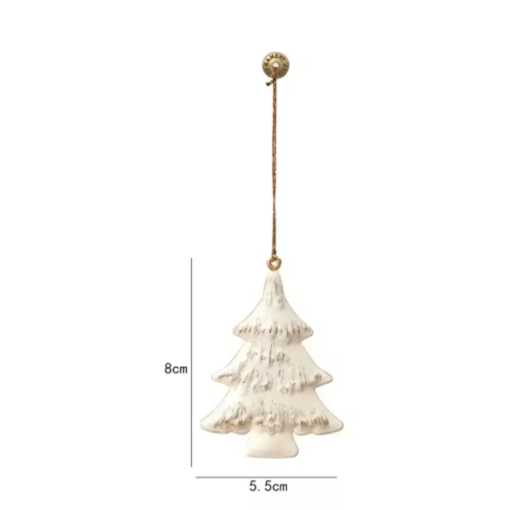 Nordic DoubleSided Christmas Tree Ornament Iron Angel Soldier Hanging Decoration 15