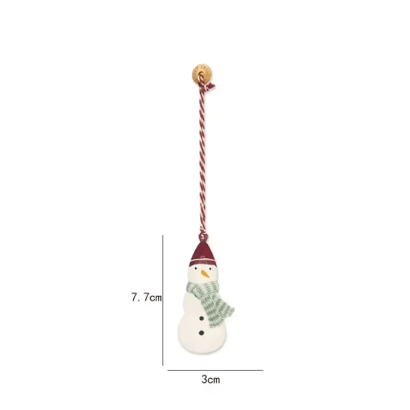 Nordic DoubleSided Christmas Tree Ornament Iron Angel Soldier Hanging Decoration 18