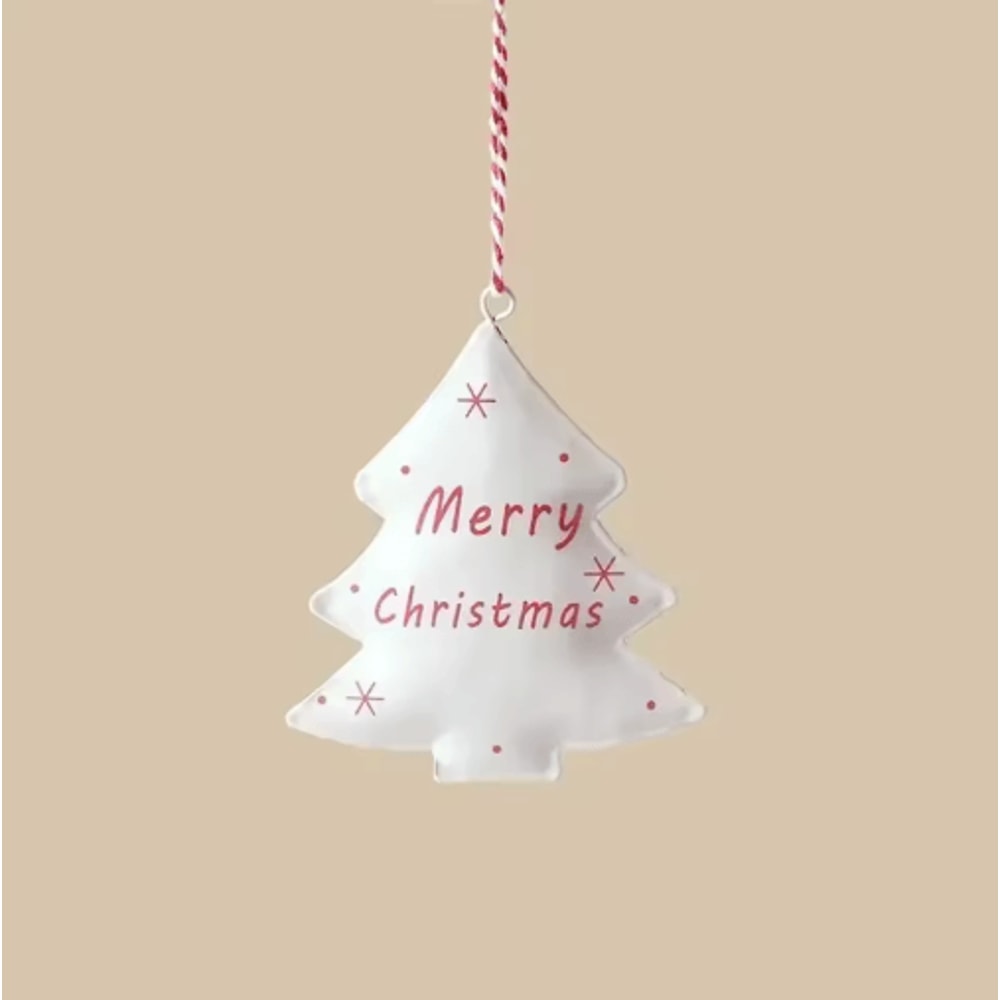 Nordic DoubleSided Christmas Tree Ornament Iron Angel Soldier Hanging Decoration 8