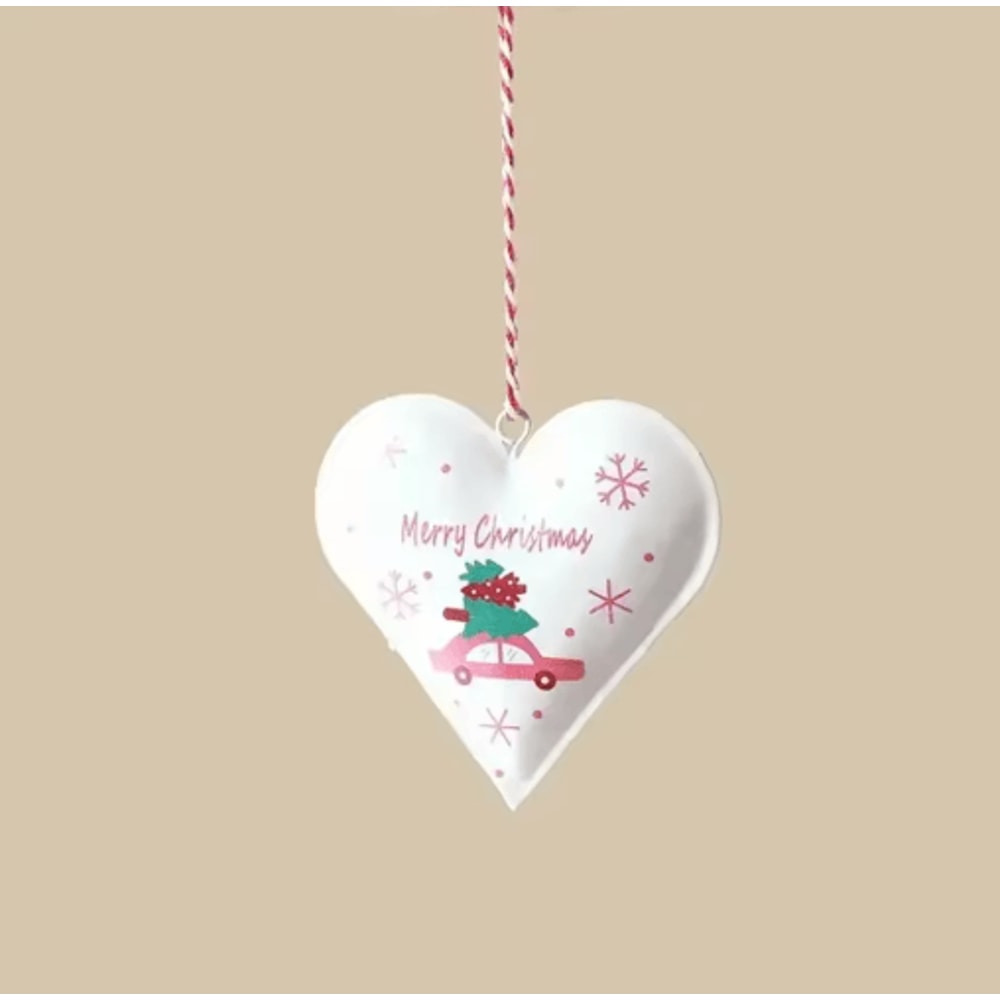 Nordic DoubleSided Christmas Tree Ornament Iron Angel Soldier Hanging Decoration 9