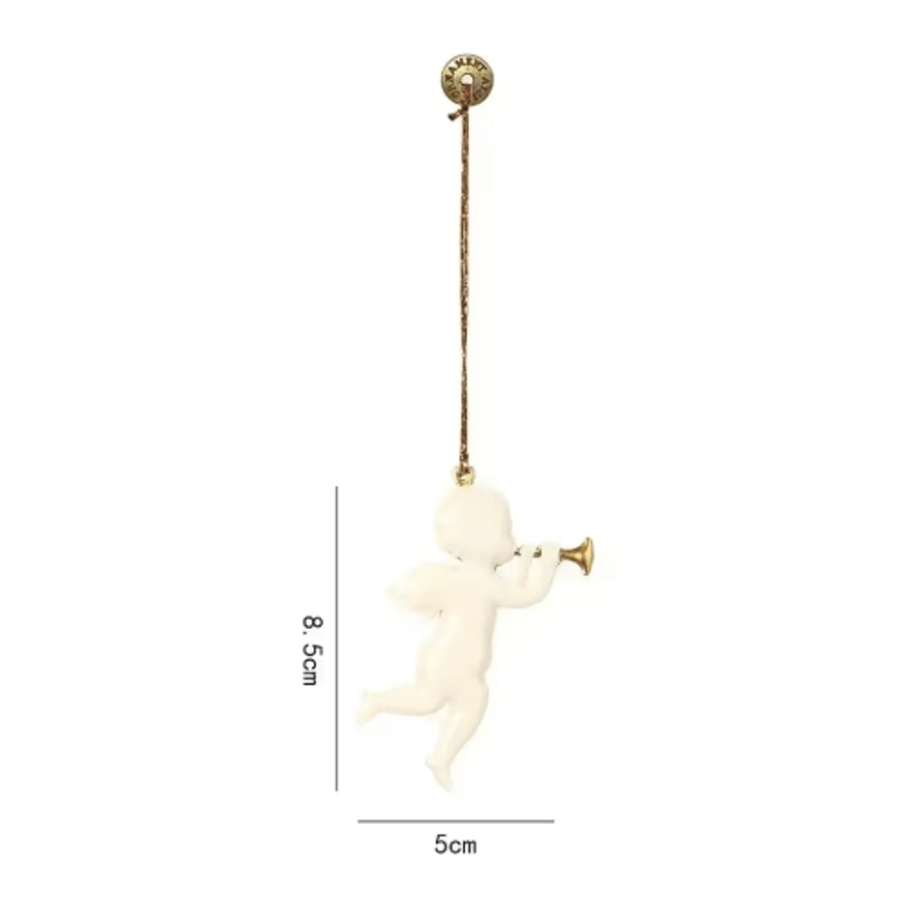 Nordic DoubleSided Christmas Tree Ornament Iron Angel Soldier Hanging Decoration 23