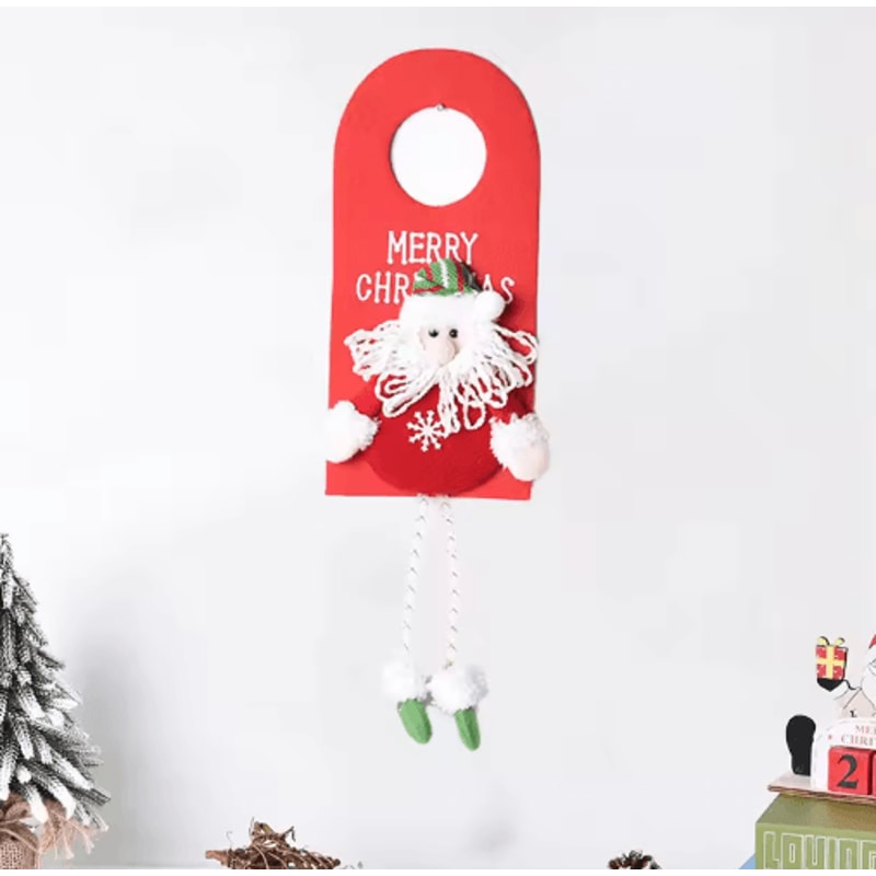 Festive Character Christmas Tree Ornaments Santa Elk Snowman Holiday Hanging Pendant 3