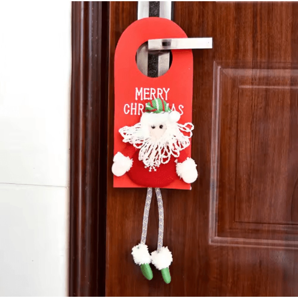 Festive Character Christmas Tree Ornaments Santa Elk Snowman Holiday Hanging Pendant 8