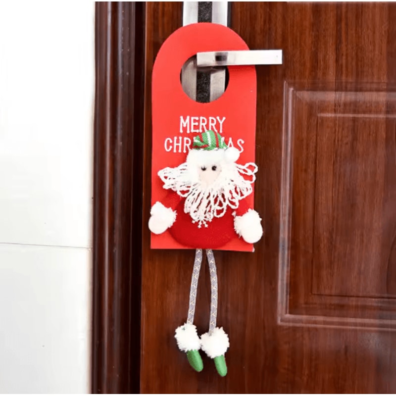 Festive Character Christmas Tree Ornaments Santa Elk Snowman Holiday Hanging Pendant 8