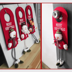 festive character christmas tree ornaments – santa, elk & snowman holiday hanging pendant