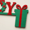 JOY Wreath Christmas Door Topper Festive Red Green Holiday Hanging Decor 2