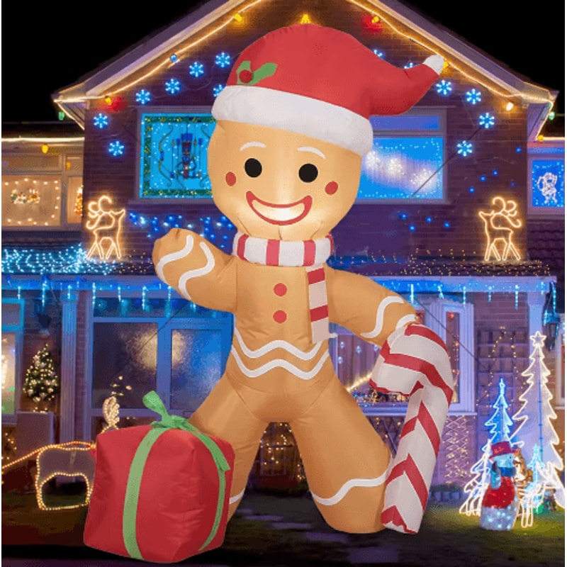 LED LightUp Christmas Inflatable Decoration Festive Outdoor Indoor Holiday Display 8