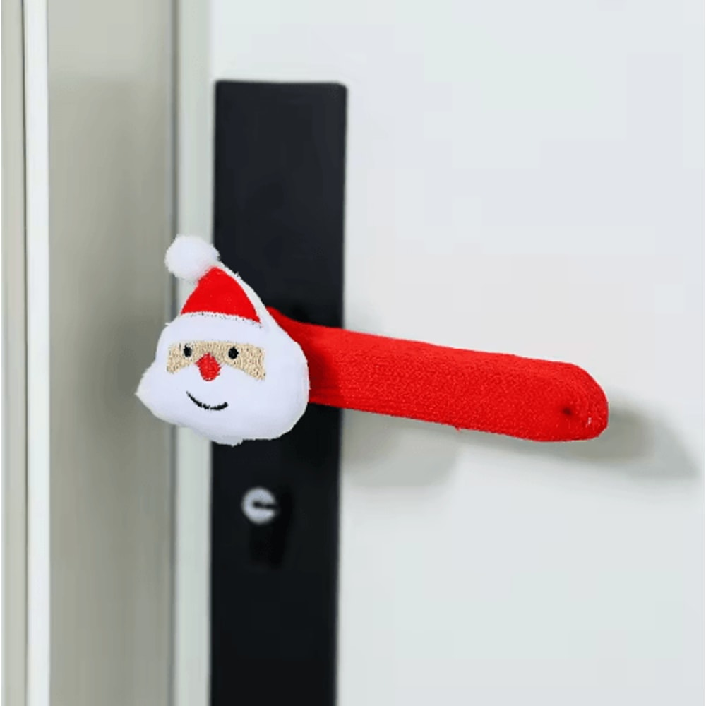 Santa Glove Christmas Door Handle Covers Festive Door Handle Decorations 14 PCS Set 4