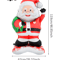 Standing Santa Foil Balloon Festive Christmas Party Decoration For Holiday New Year 1