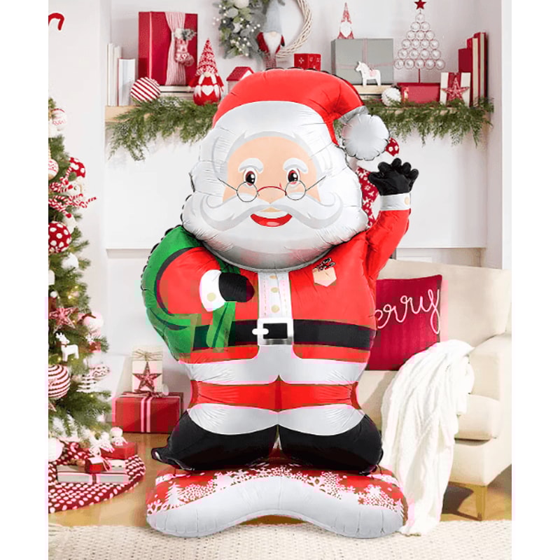 Standing Santa Foil Balloon Festive Christmas Party Decoration For Holiday New Year 4