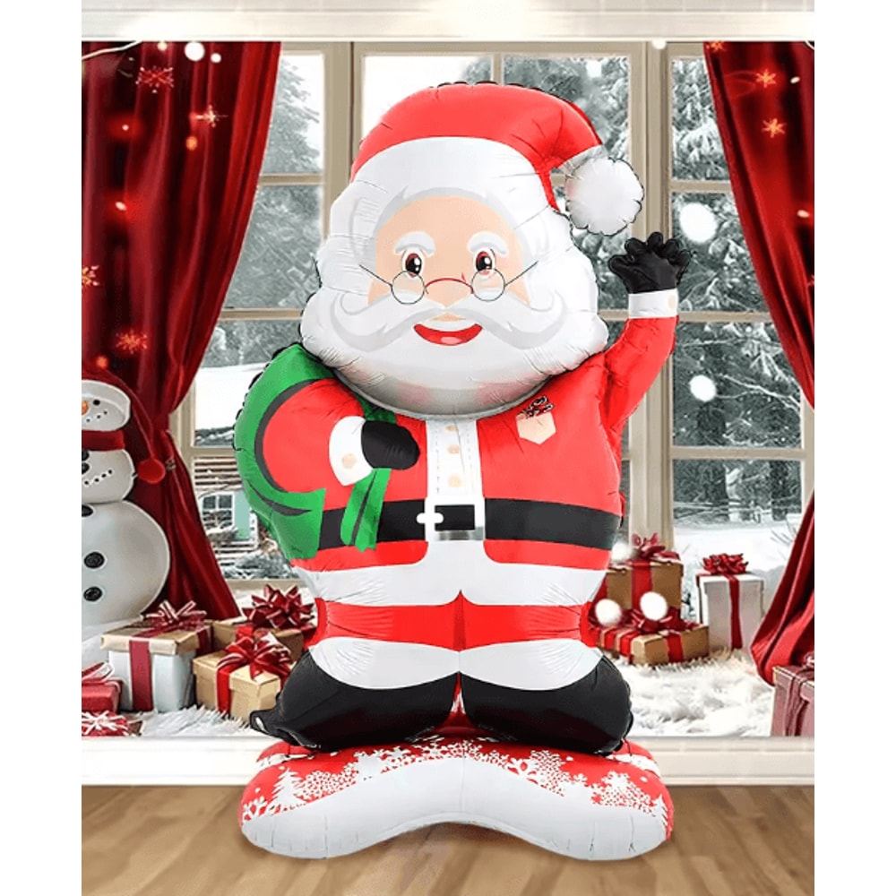 Standing Santa Foil Balloon Festive Christmas Party Decoration For Holiday New Year 5