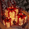 3Piece Lighted Christmas Gift Boxes LED Holiday Decorative Present Boxes For Tree Party Decor 5
