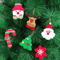 6Piece Felt Christmas Tree Ornament Set Cute Snowman Star Holiday Decorations 4