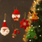 6Piece Felt Christmas Tree Ornament Set Cute Snowman Star Holiday Decorations 5