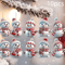 10Piece Christmas Car Rearview Mirror Ornaments Acrylic Snowman Hanging Decorations 1